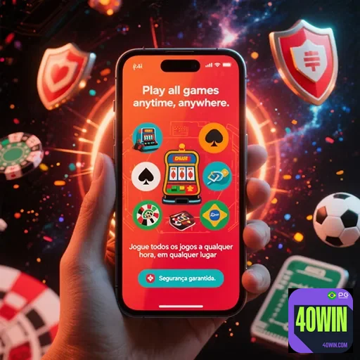 Jogadores aproveitando promoções no cassino móvel da 40win