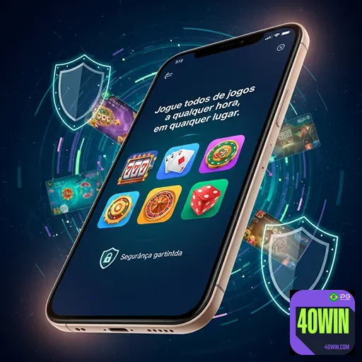 Celular exibindo jogos de cassino online em mobile casino com elementos brasileiros